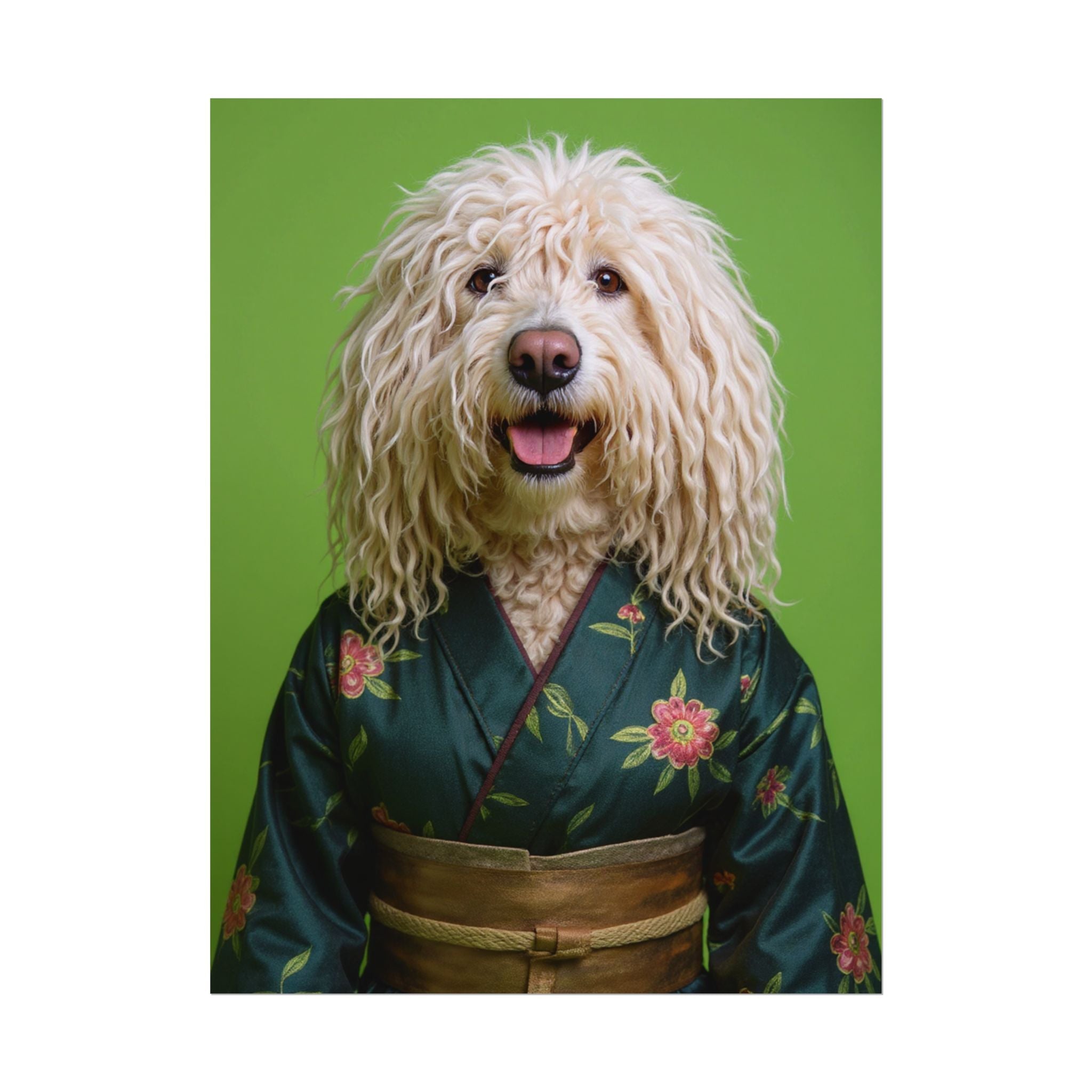 Dog Portrait FinArt - Kimono Vogue - 73bb0b16