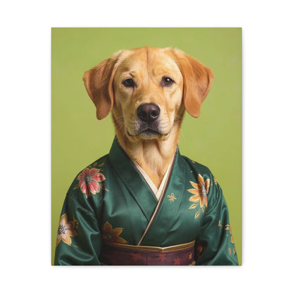 Dog Portrait Canvas - Kimono Vogue - 0371aa6b
