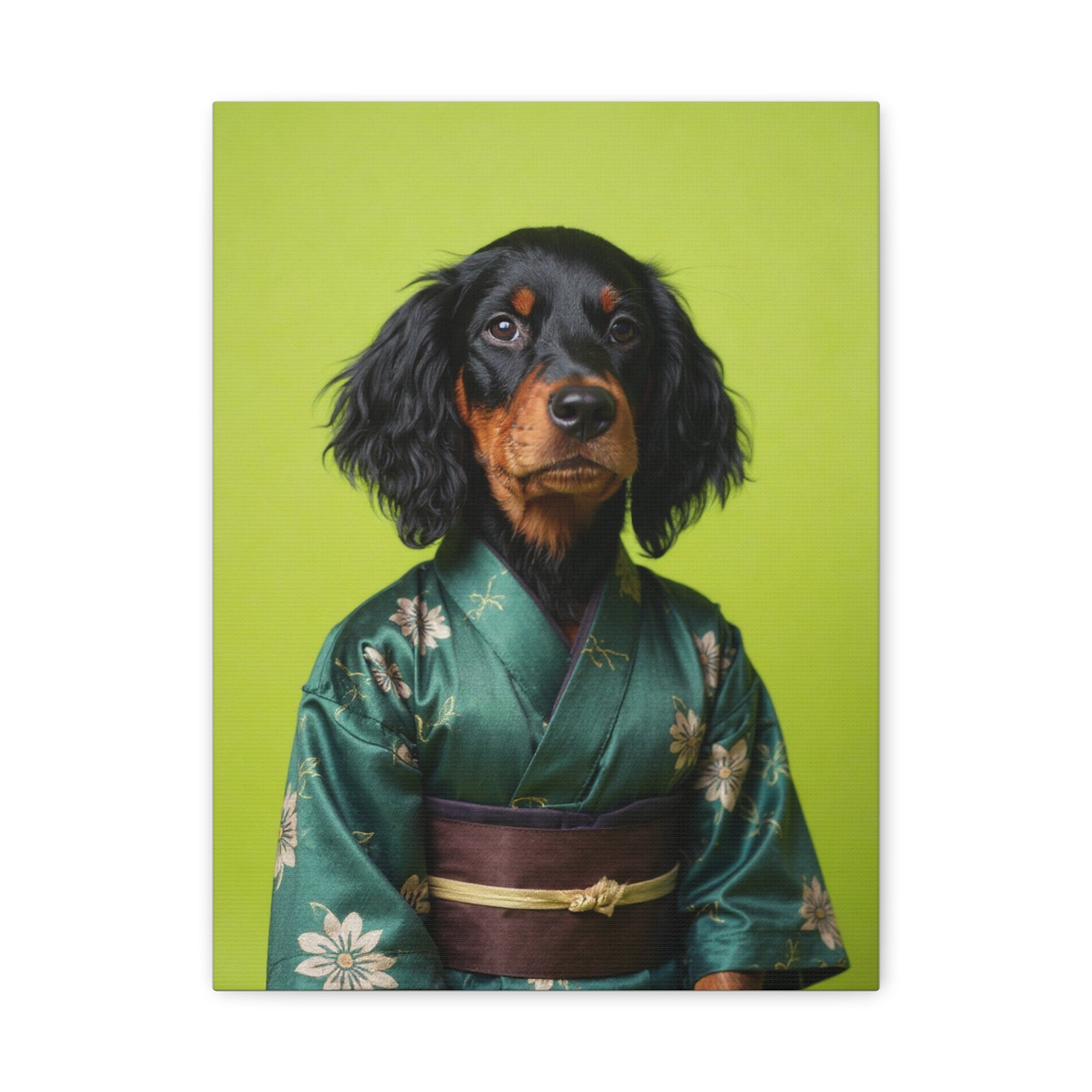 Dog Portrait Canvas - Kimono Vogue - 423db7fb