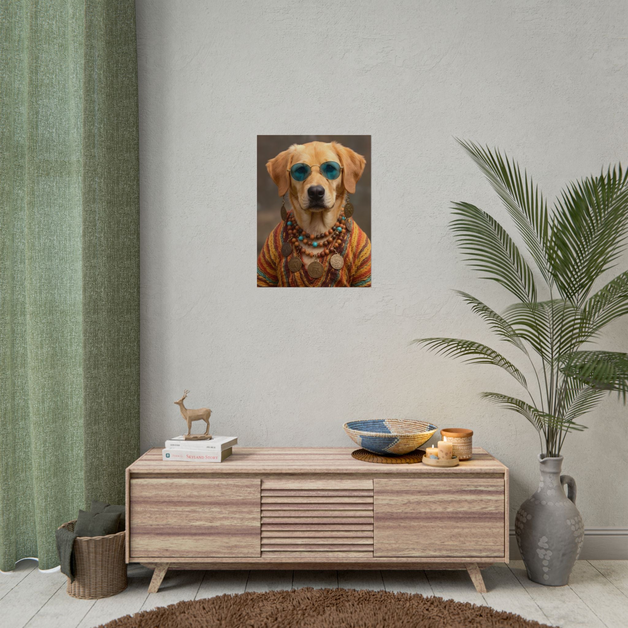 Dog Portrait FinArt - Hippy Style - 9c240977