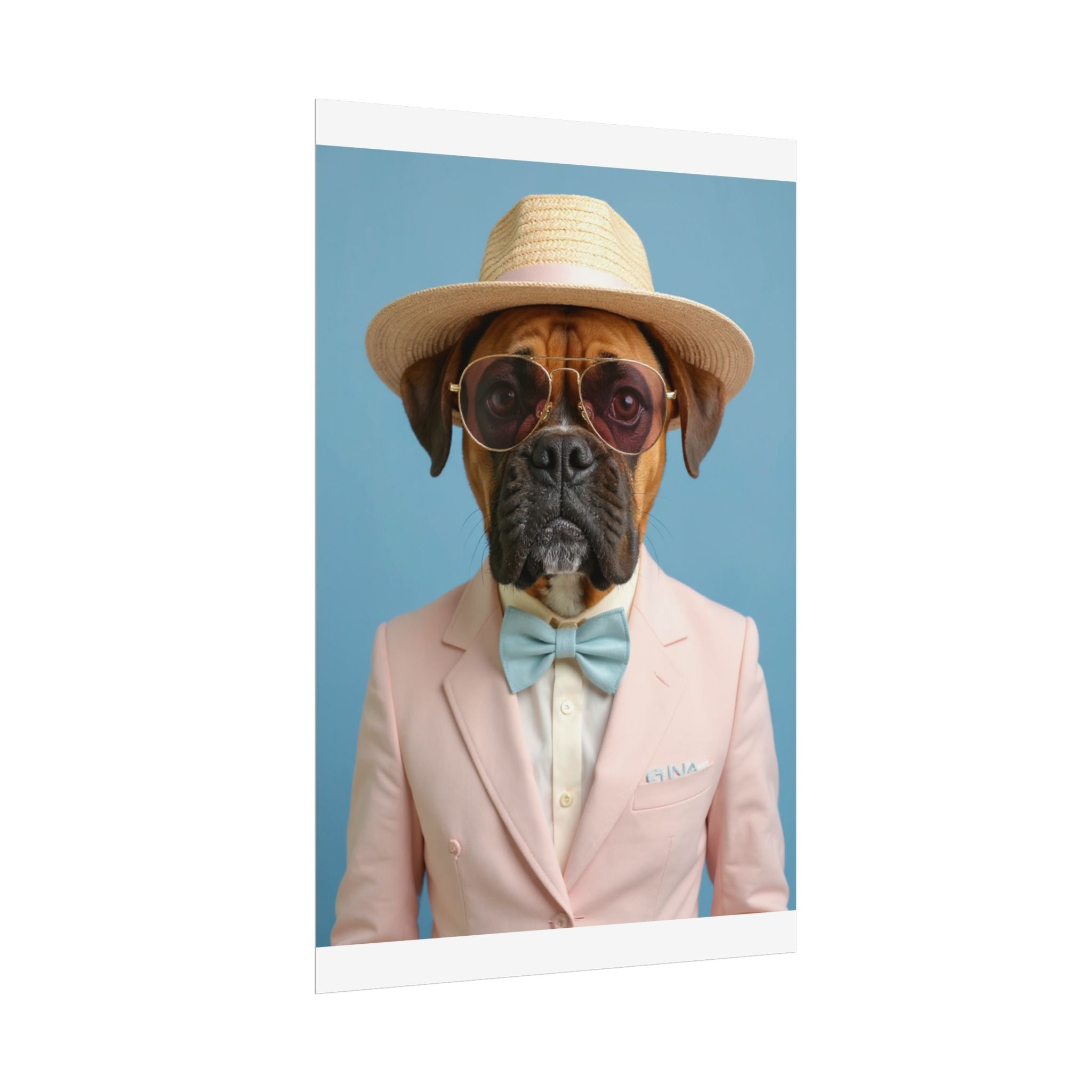 Dog Portrait FinArt - Pink Style - 35c87ce4