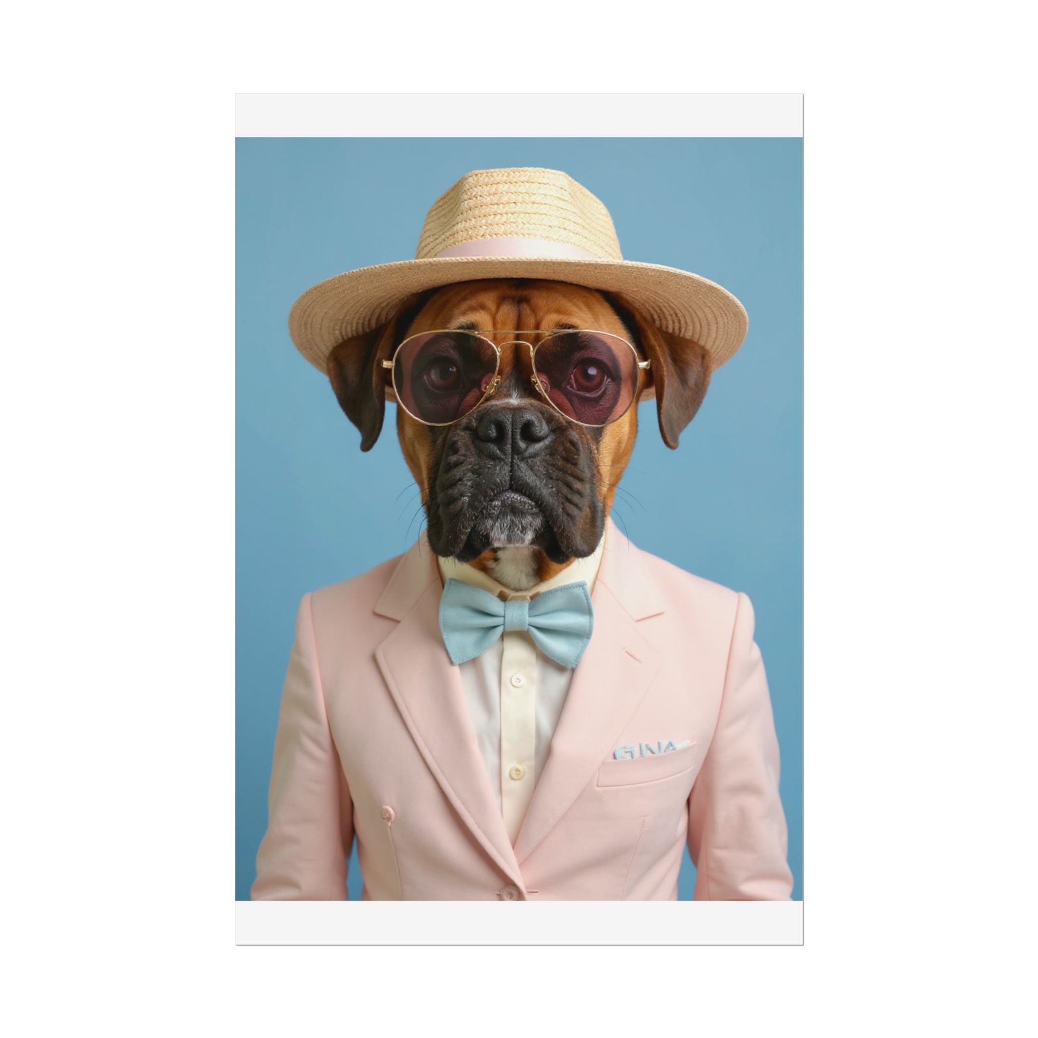 Dog Portrait FinArt - Pink Style - 35c87ce4