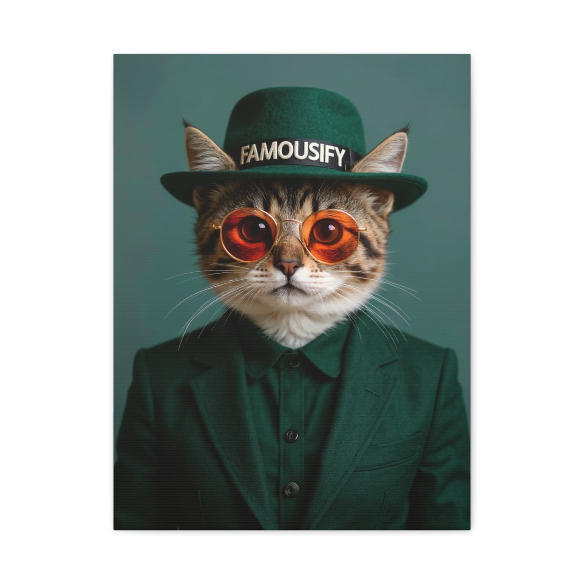 Dog Portrait Canvas - Cat Style - c74a2274