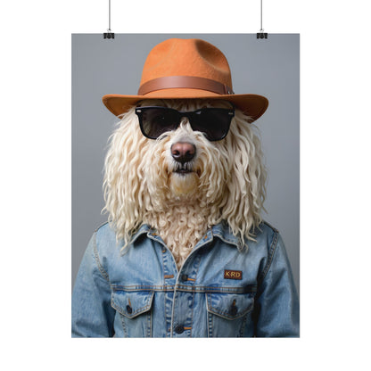 Dog Portrait FinArt - Denim Style - 2f3330b0