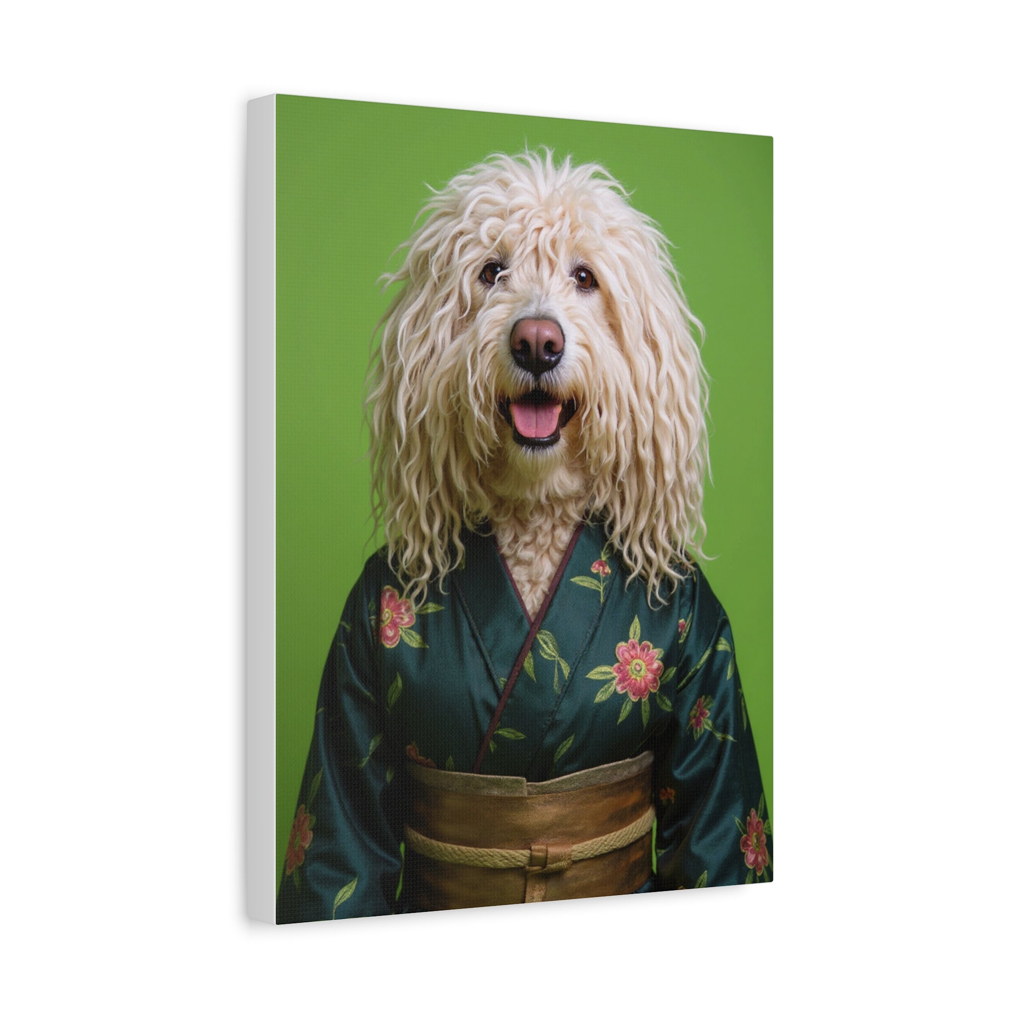 Dog Portrait Canvas - Kimono Vogue - b3c213a2