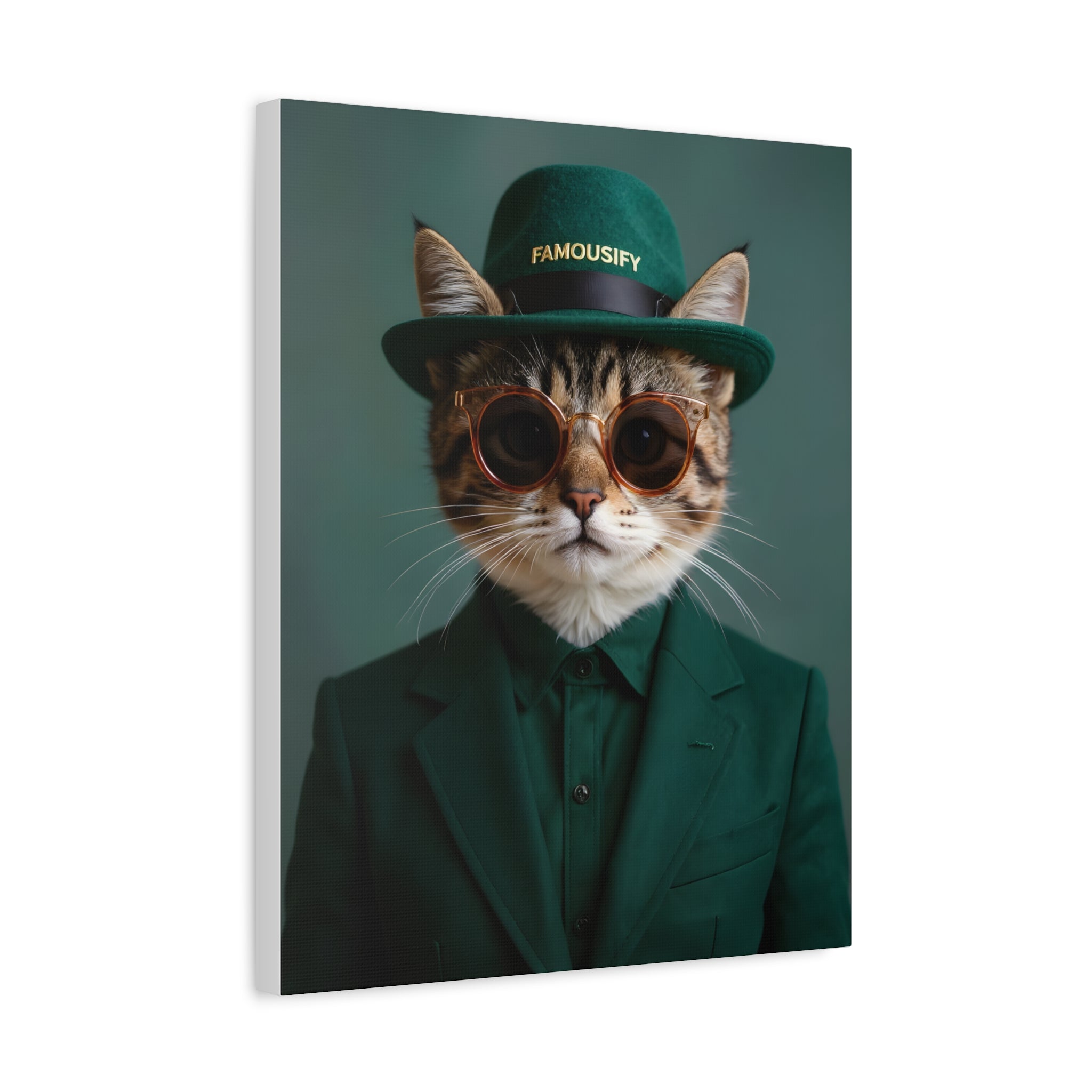 Dog Portrait Canvas - Cat Style - b55fabe7