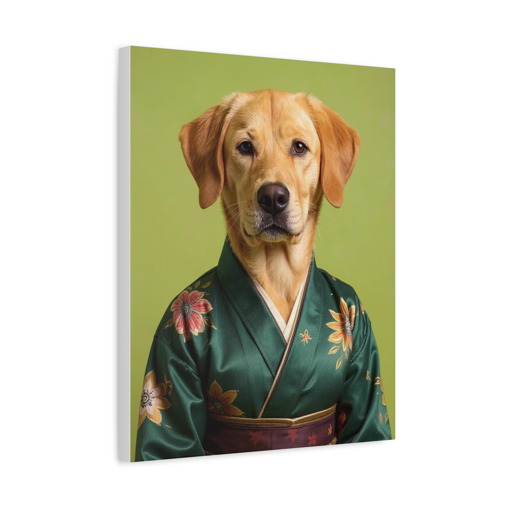 Dog Portrait Canvas - Kimono Vogue - 0371aa6b