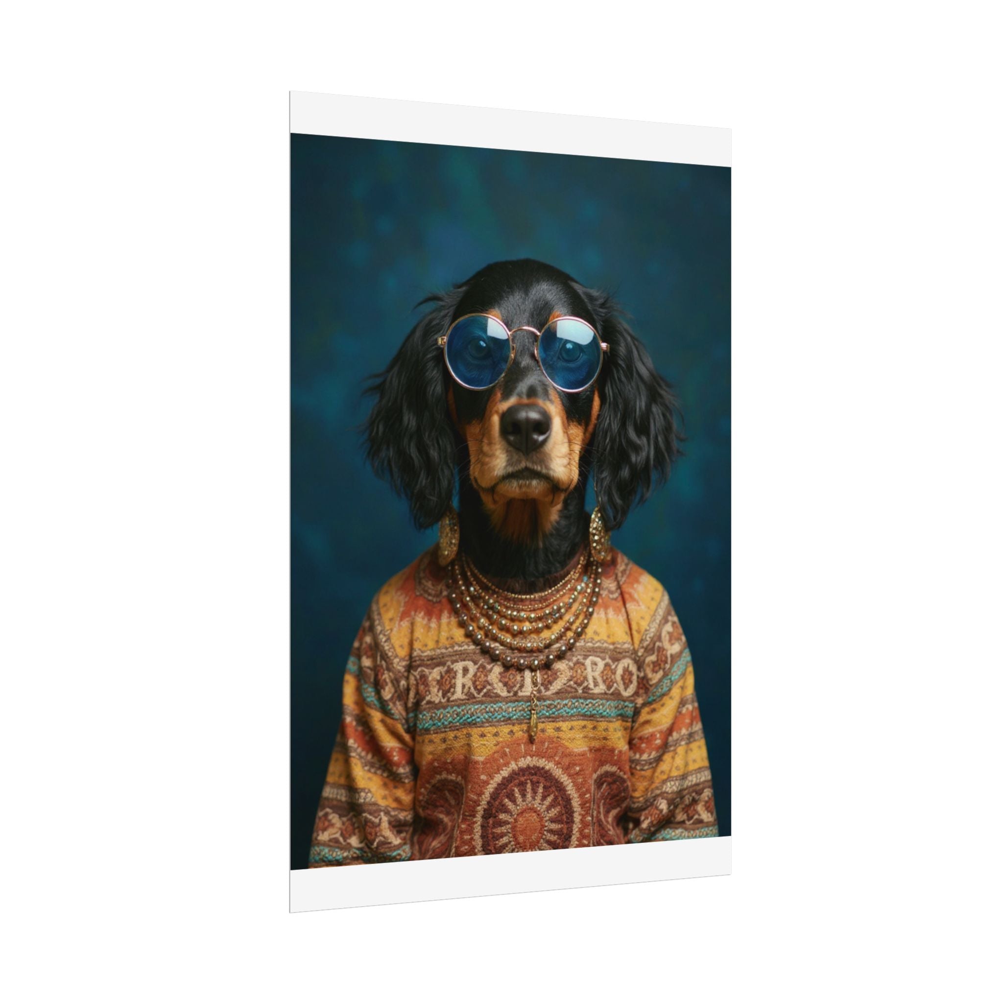 Dog Portrait FinArt - Hippy Style - 8a102245
