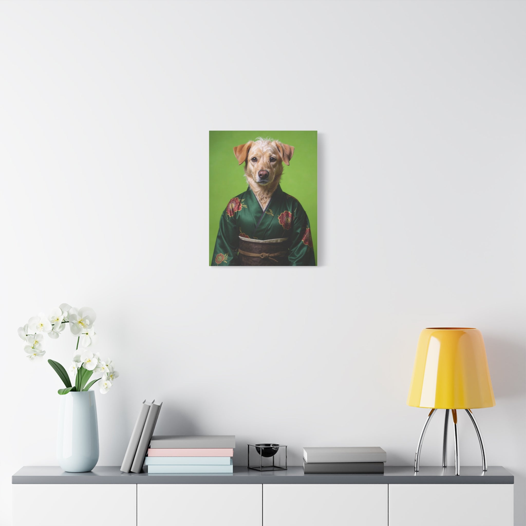 Dog Portrait Canvas - Kimono Vogue - 482500bf