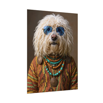Dog Portrait FinArt - Hippy Style - 4c794bed