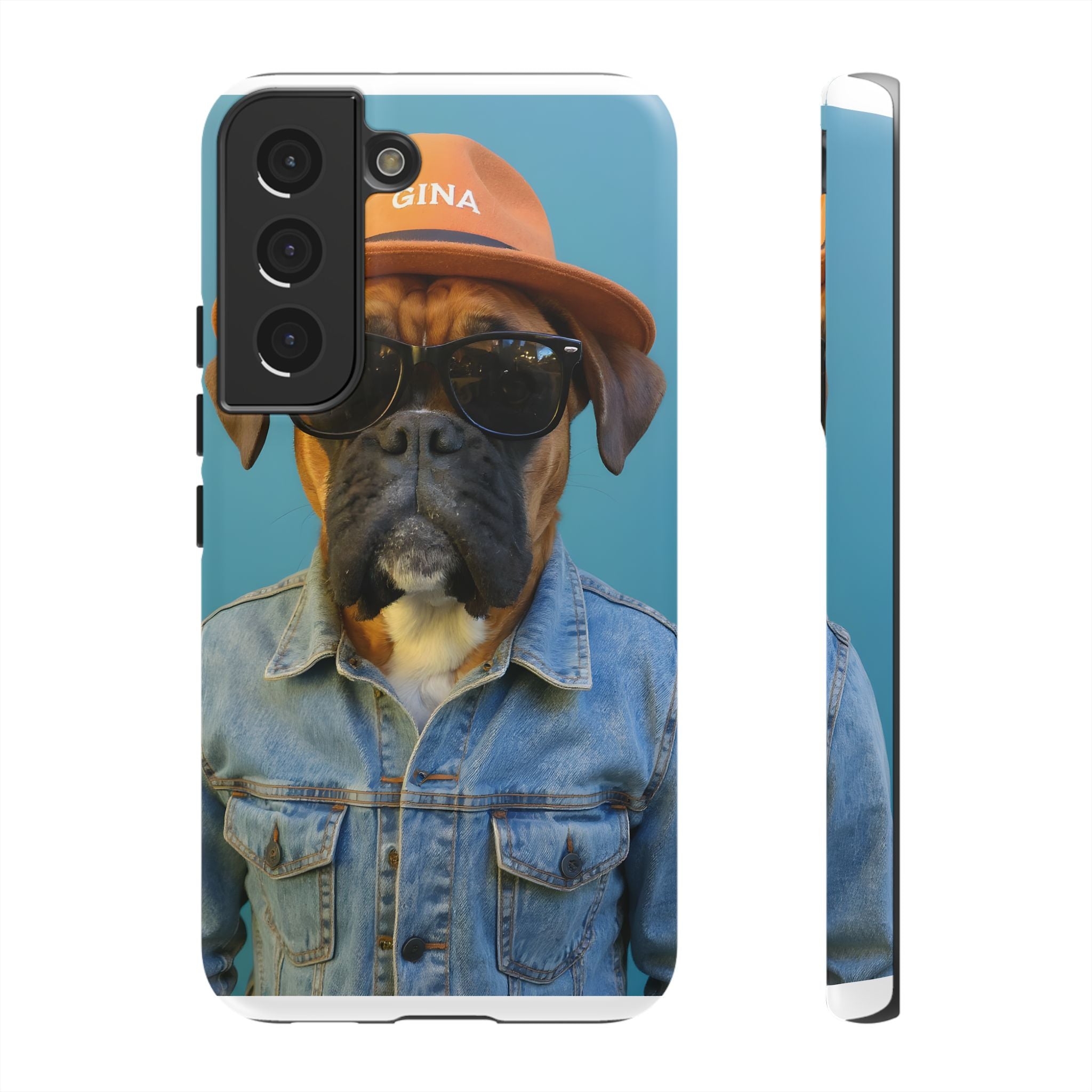 Dog Portrait PhCase - Denim Style - 80a6cbbd
