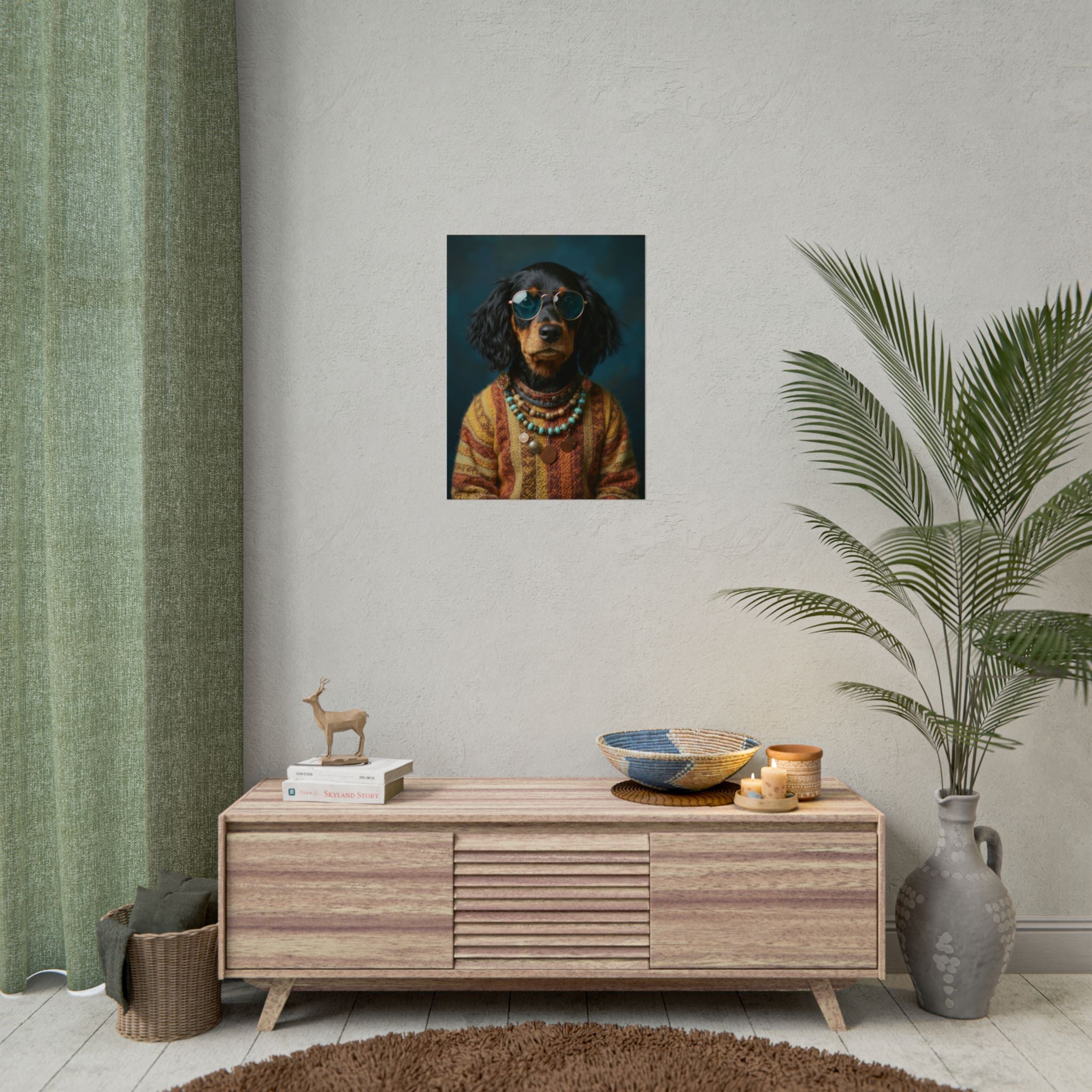 Dog Portrait FinArt - Hippy Style - 55faff07