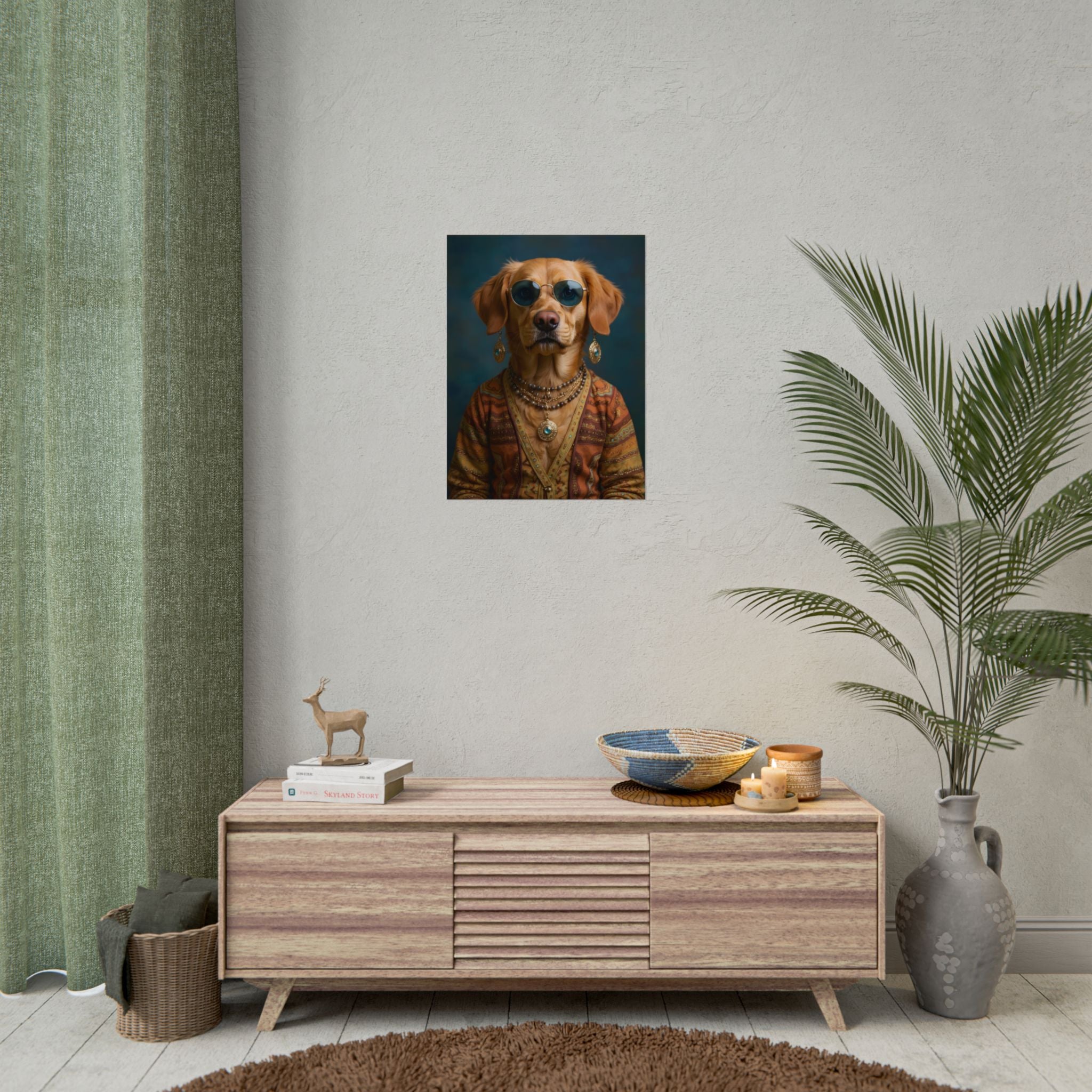 Dog Portrait FinArt - Hippy Style - 4a44beb9