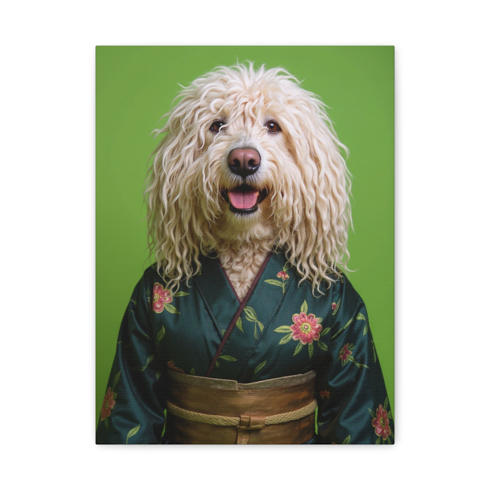Dog Portrait Canvas - Kimono Vogue - b3c213a2