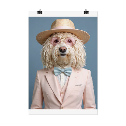 Dog Portrait FinArt - Pink Style - e0e1e324