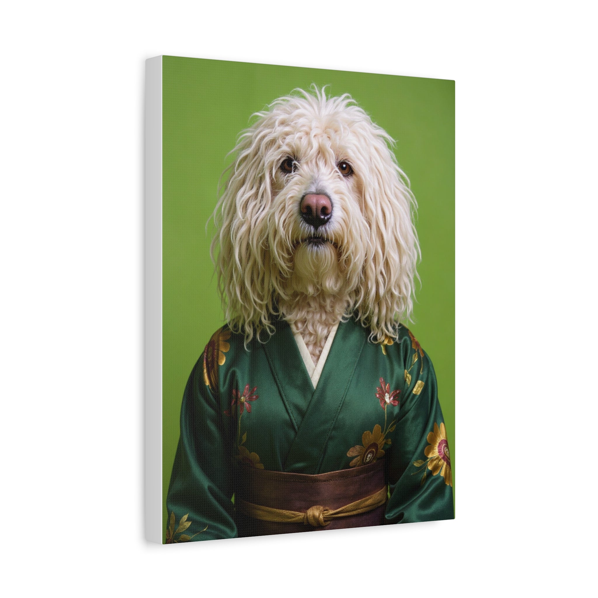 Dog Portrait Canvas - Kimono Vogue - 02969bbd