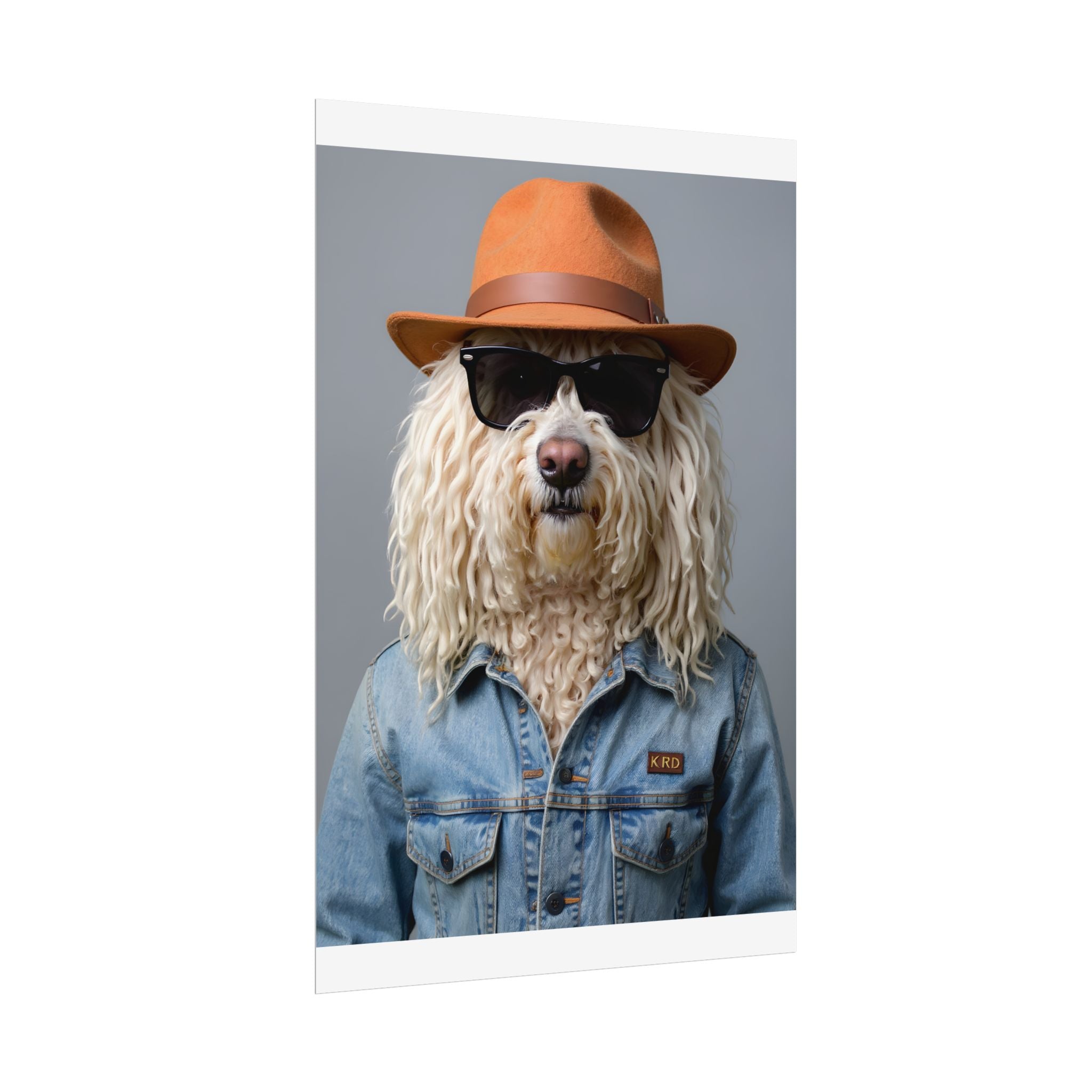 Dog Portrait FinArt - Denim Style - 2f3330b0