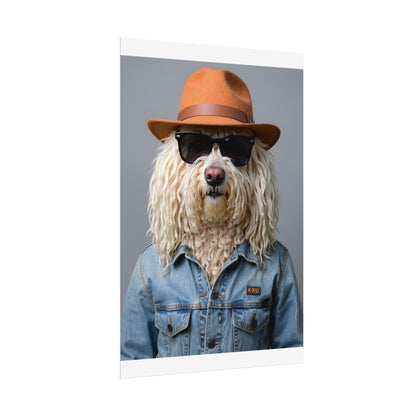 Dog Portrait FinArt - Denim Style - 2f3330b0