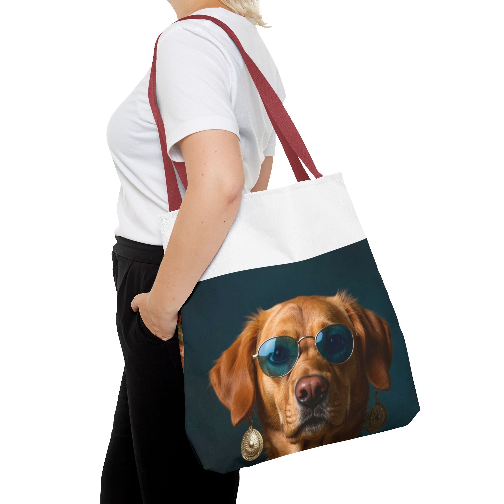 Dog Portrait ToteBg - Hippy Style - 052e9730