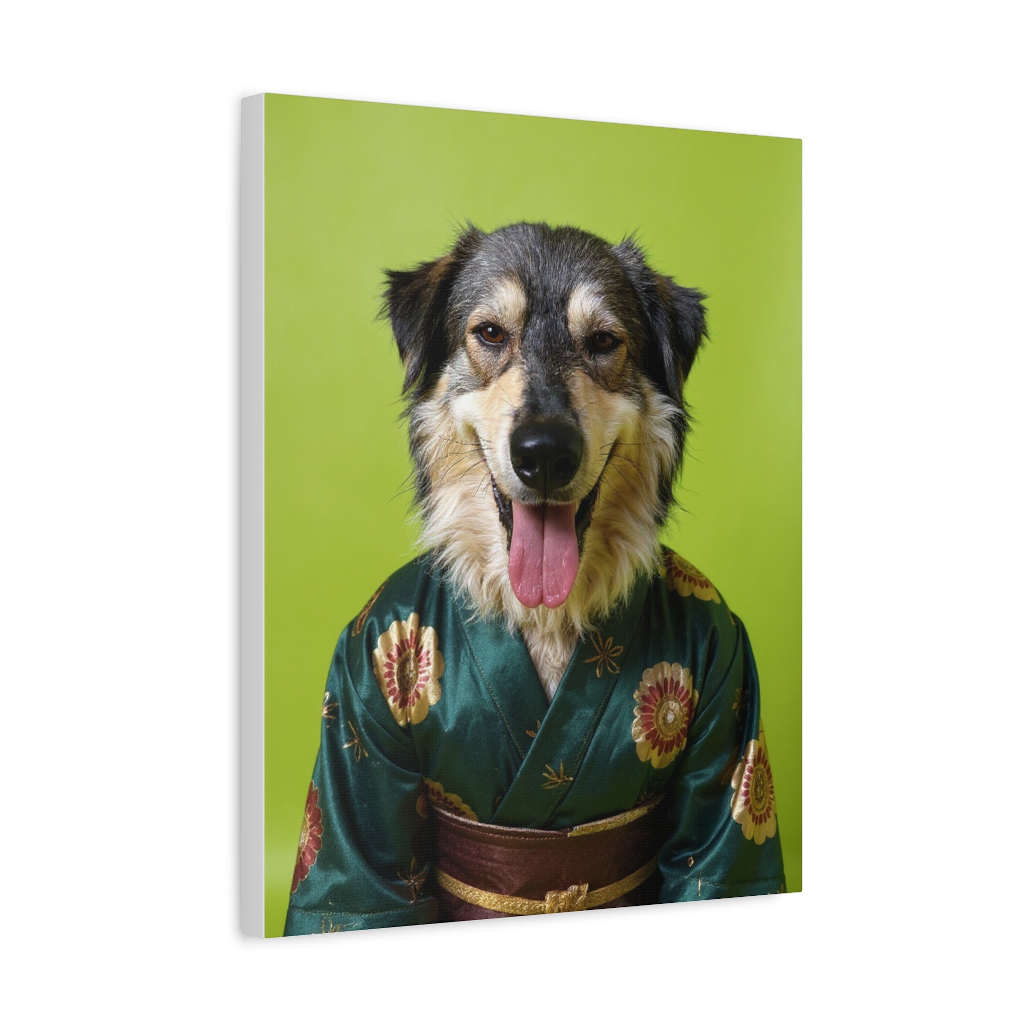 Dog Portrait Canvas - Kimono Vogue - a80dc3d3
