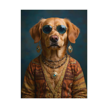 Dog Portrait FinArt - Hippy Style - 4a44beb9