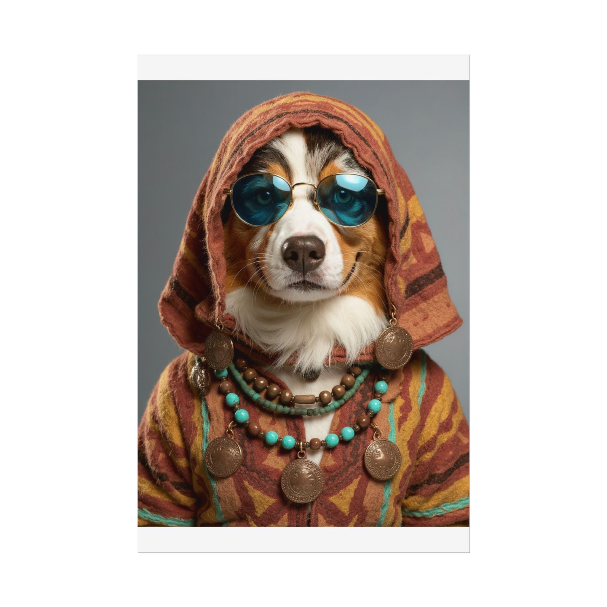 Dog Portrait FinArt - Hippy Style - 7d364c0c