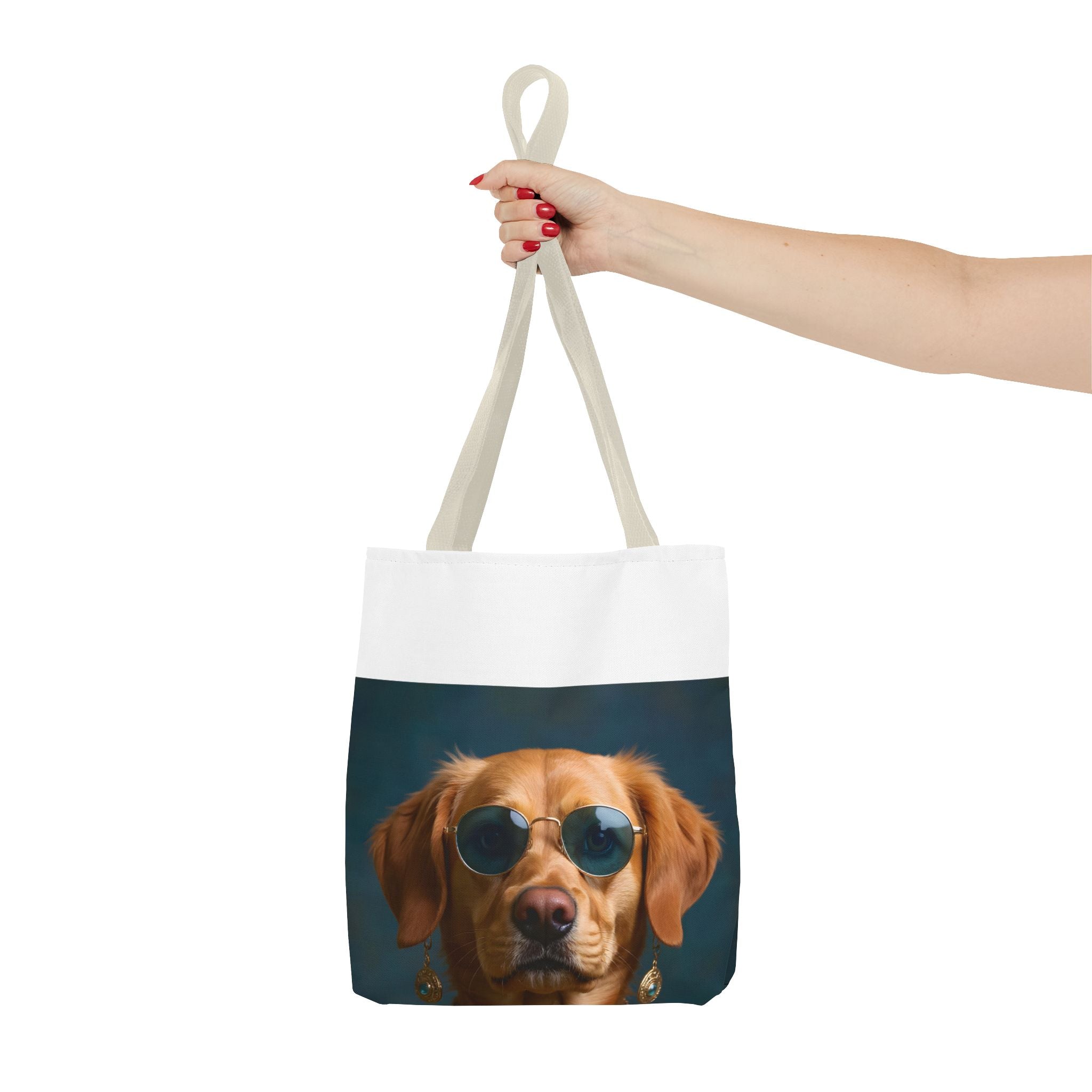 Dog Portrait ToteBg - Hippy Style - 3b6cb699