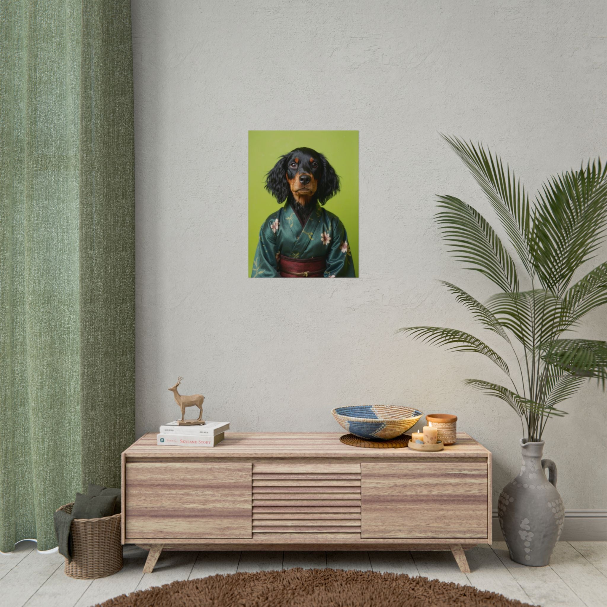Dog Portrait FinArt - Kimono Vogue - b1461c26