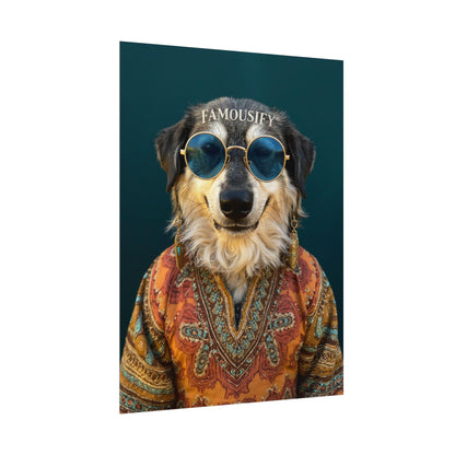 Dog Portrait FinArt - Hippy Style - 1cfa7cd3