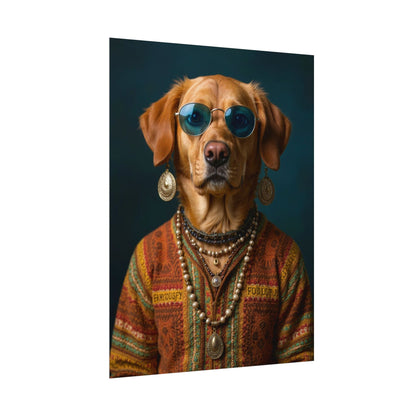 Dog Portrait FinArt - Hippy Style - f87a5f50