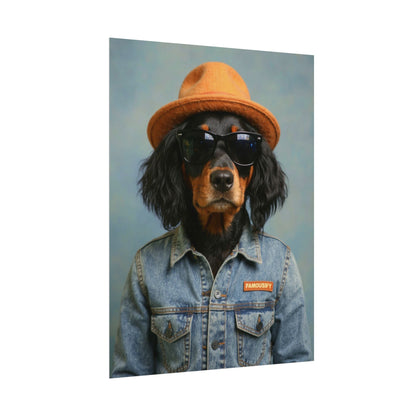 Dog Portrait FinArt - Denim Style - b2c99475