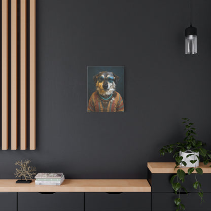 Dog Portrait Canvas - Hippy Style - 900ea907