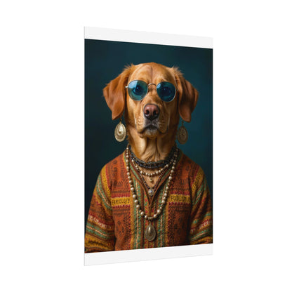 Dog Portrait FinArt - Hippy Style - f87a5f50