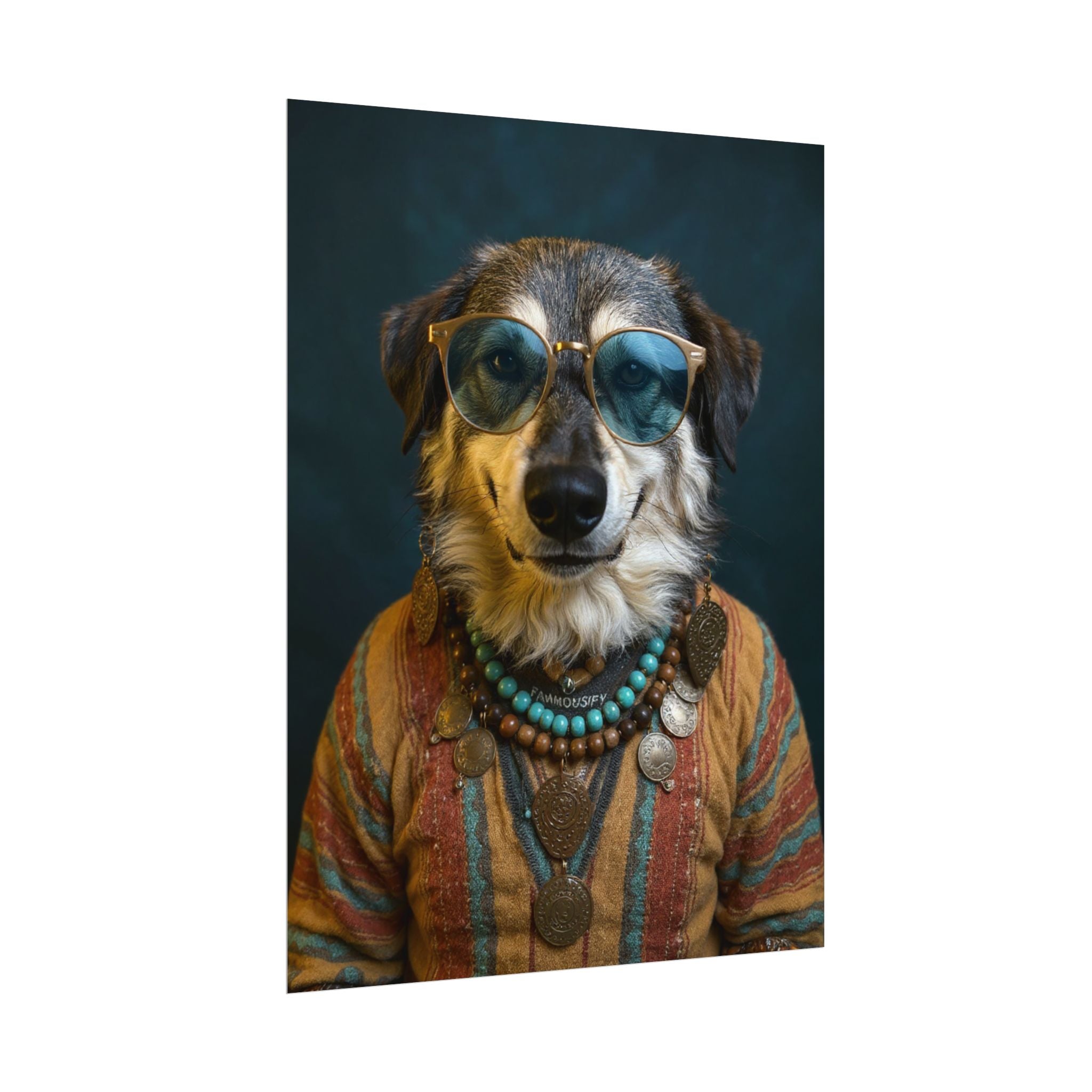 Dog Portrait FinArt - Hippy Style - 8c513640