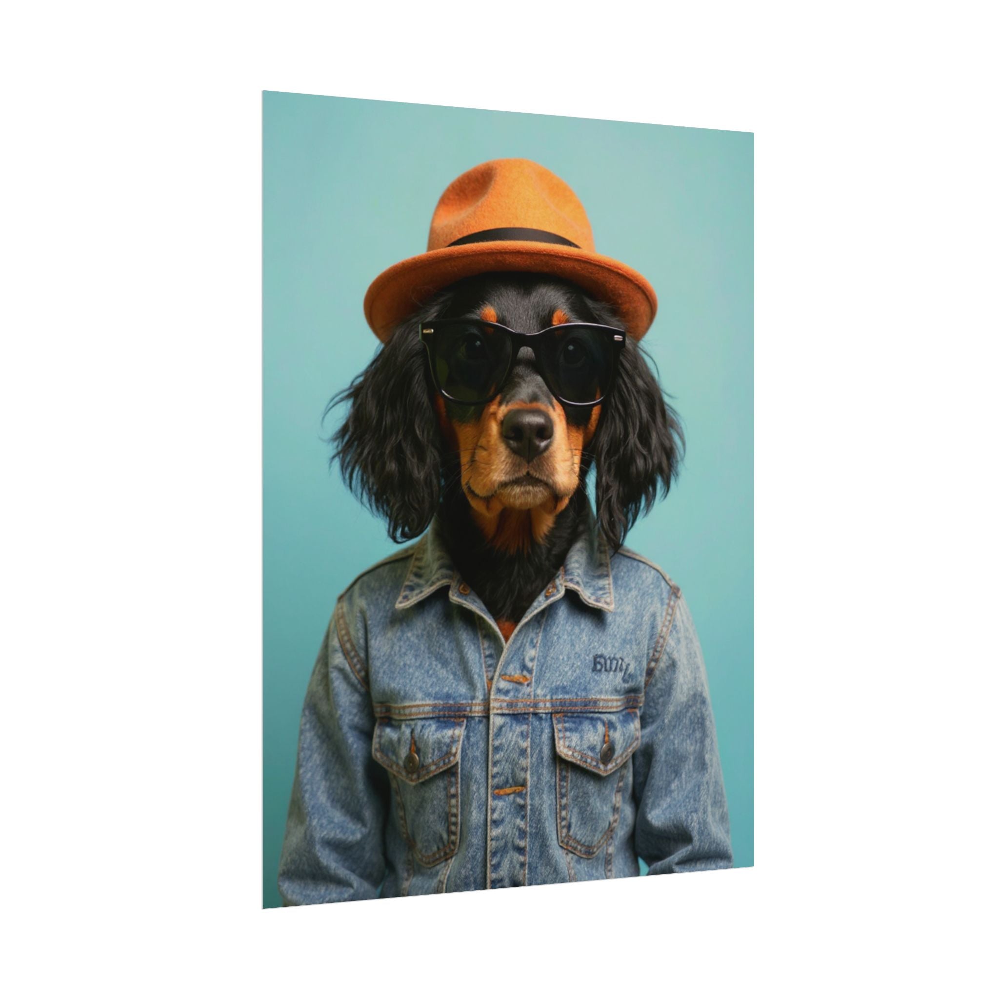 Dog Portrait FinArt - Denim Style - 6bfaee11