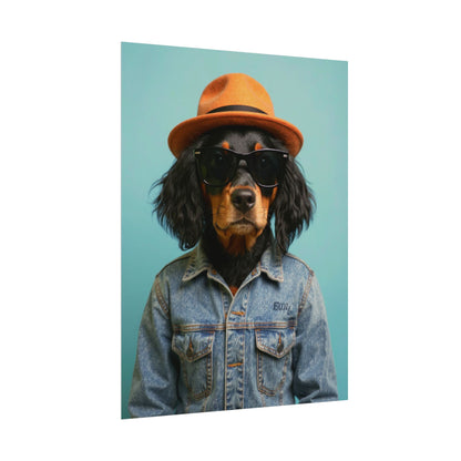 Dog Portrait FinArt - Denim Style - 6bfaee11