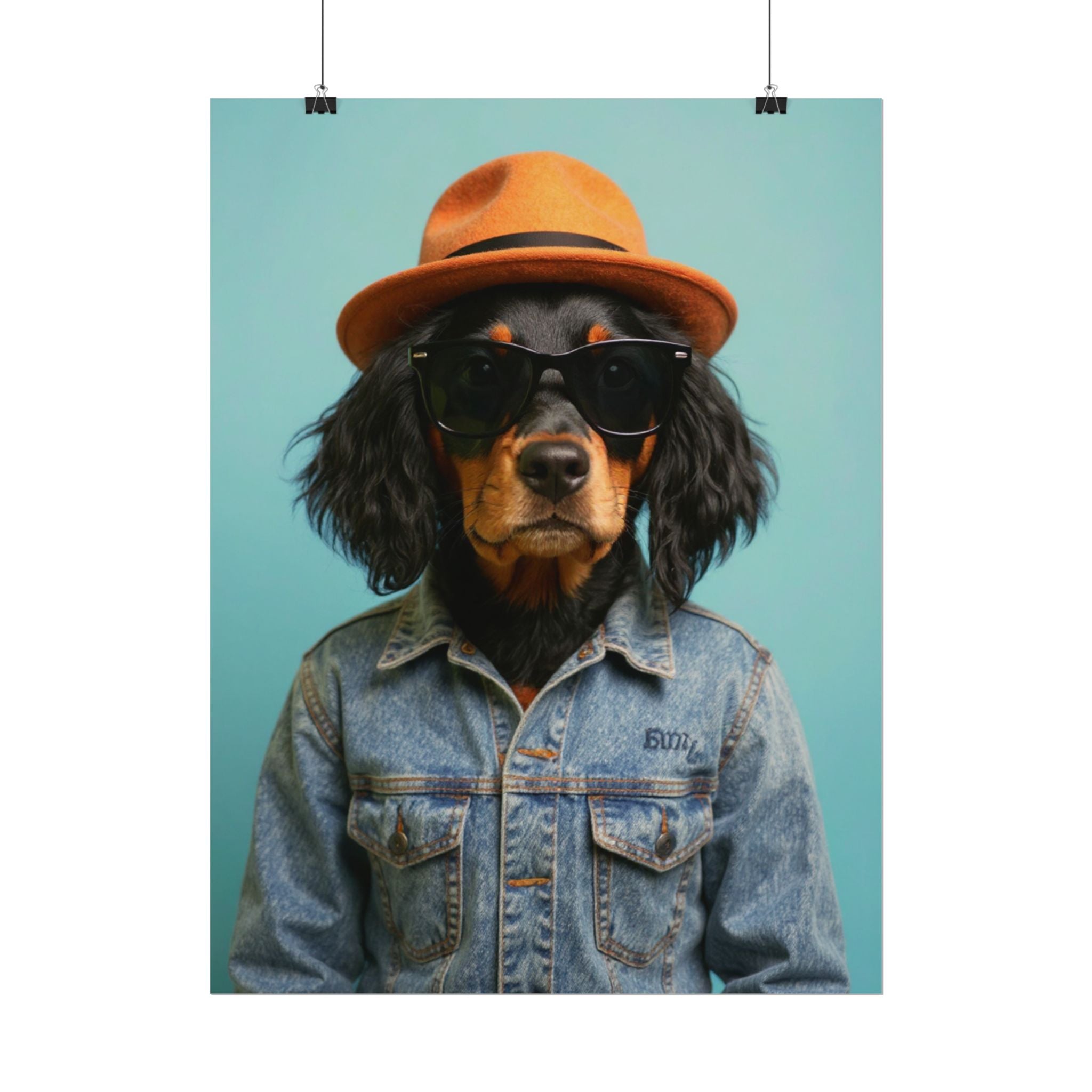 Dog Portrait FinArt - Denim Style - 6bfaee11