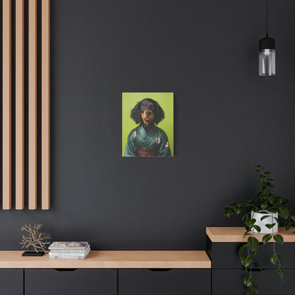 Dog Portrait Canvas - Kimono Vogue - 92d4c4b6