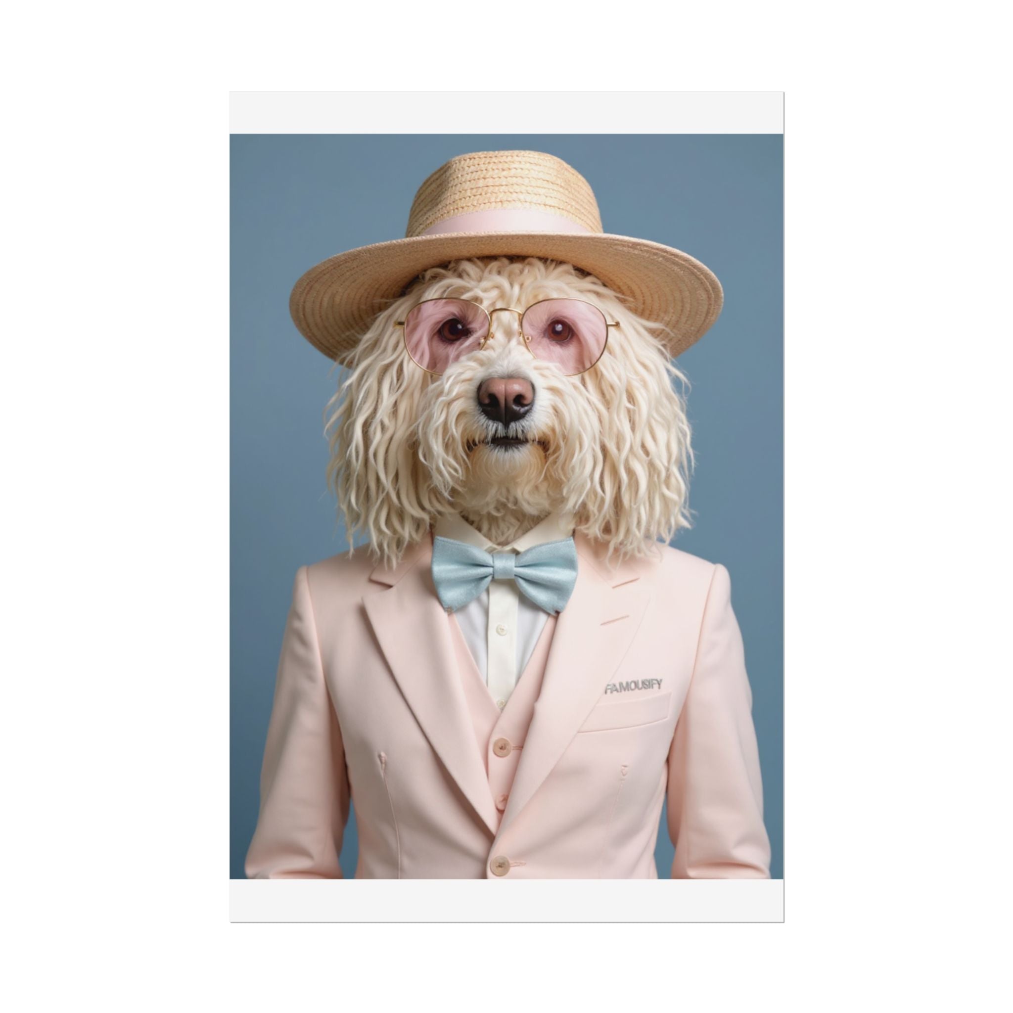 Dog Portrait FinArt - Pink Style - e0e1e324