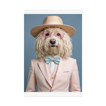 Dog Portrait FinArt - Pink Style - e0e1e324