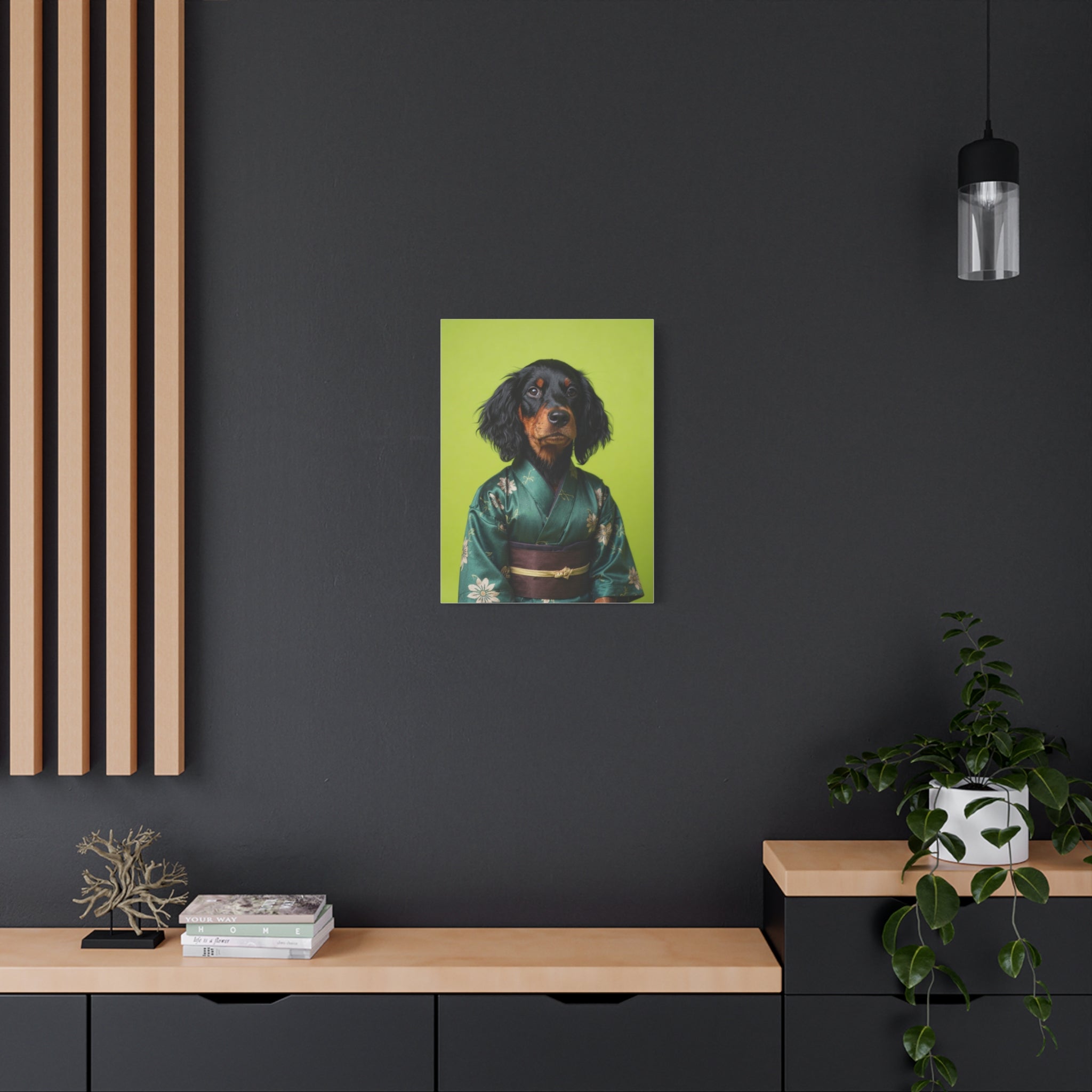 Dog Portrait Canvas - Kimono Vogue - 423db7fb